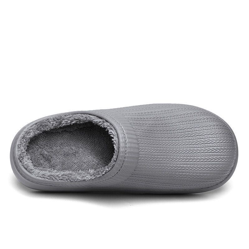 Herre Comfy Wide Fit Riund Toe Rygløs Let-slip-on Hjemmesko