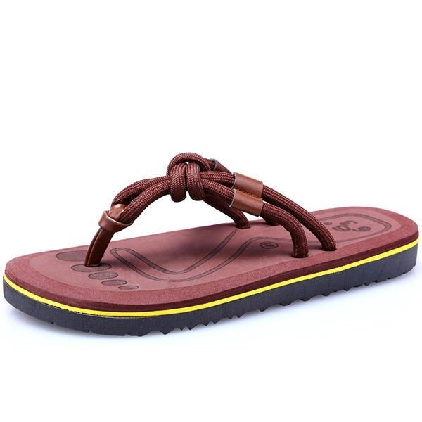 Herre Soft Sole Clip Toe Slippers Sommer Strandsko