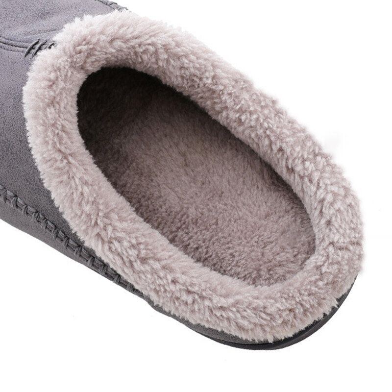 Herre Varmforet Slip On Home Casual Vinter Hjemmesko