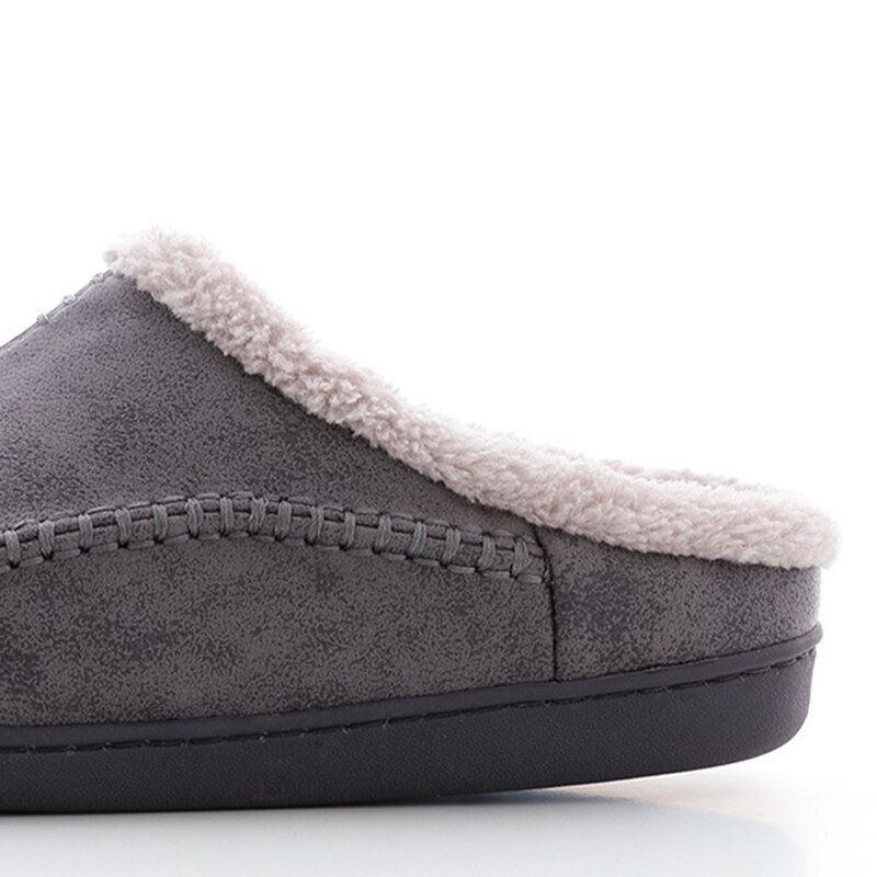 Herre Varmforet Slip On Home Casual Vinter Hjemmesko