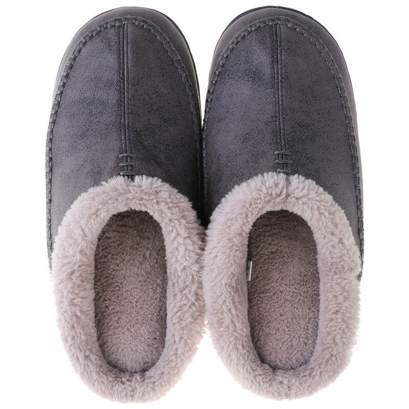 Herre Varmforet Slip On Home Casual Vinter Hjemmesko