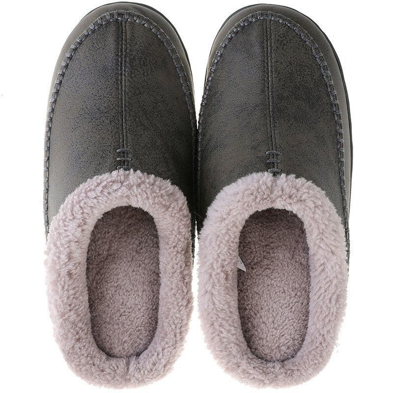 Herre Varmforet Slip On Home Casual Vinter Hjemmesko