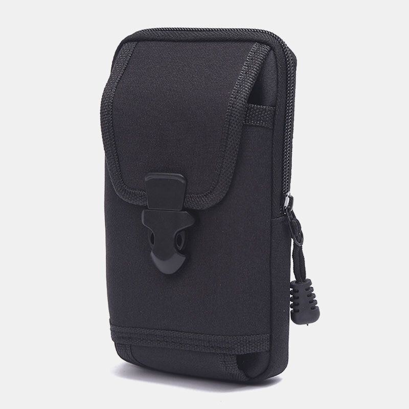 Herre Canvas Slidfast Casual Sport 6.8 Tommer Telefontaske Taljetaske Tactical Bag