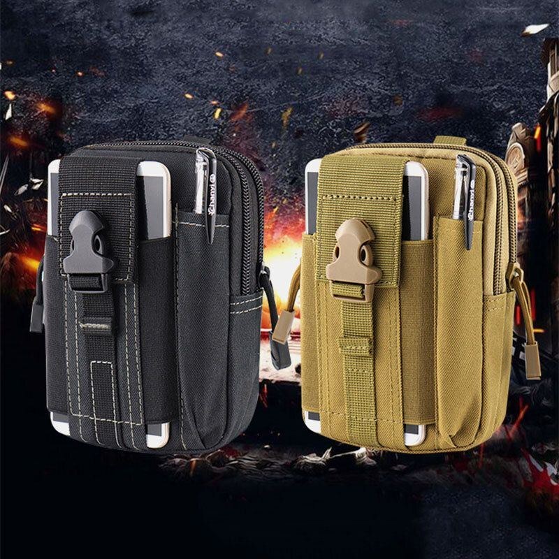 Herre Tactical Bag Mini Telefontaske Sportstaske Bæltetaske Fanny Bag Wasit Bag