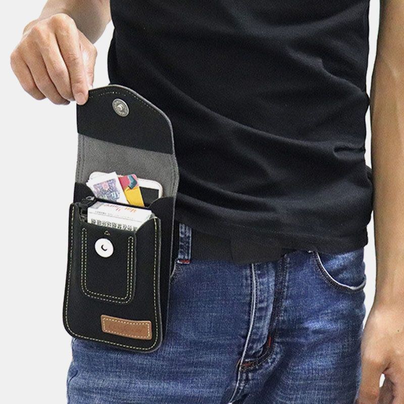 Ny Bæltetaske Fanny Pack 6.5 Tommer Telefontaske Kortholder Nem Bæretaske Til Mænd