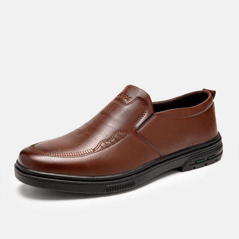 Herre Åndbar Gummisål Slip On Casual Business Sko