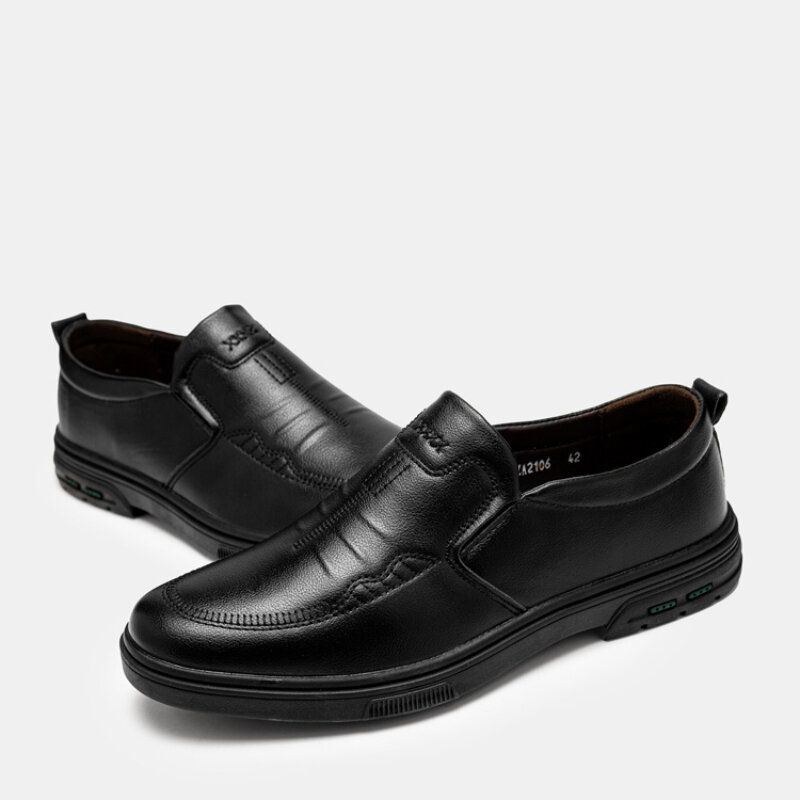 Herre Åndbar Gummisål Slip On Casual Business Sko