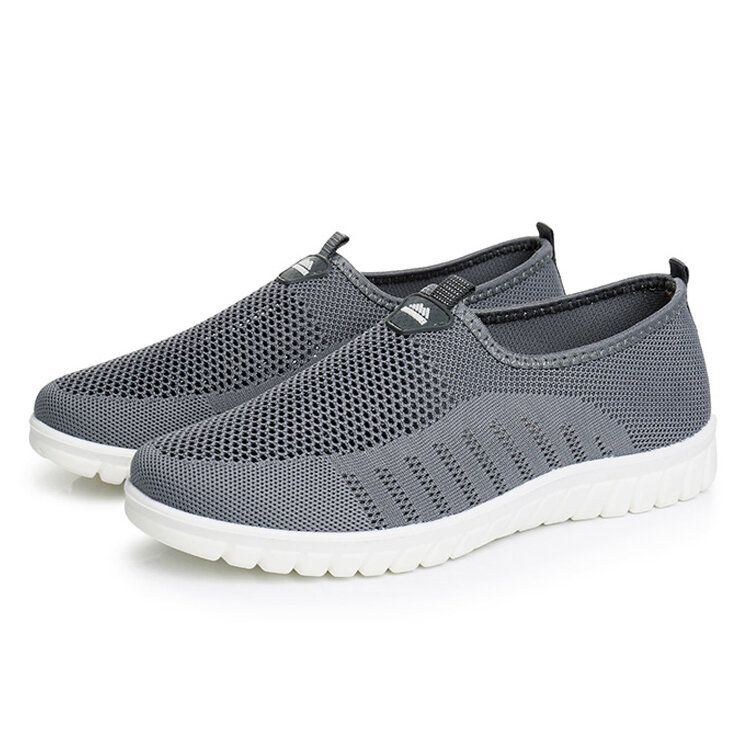 Herre Åndbar Mesh Bløde Såler Casual Walking Loafers