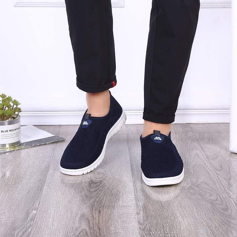 Herre Åndbar Mesh Bløde Såler Casual Walking Loafers