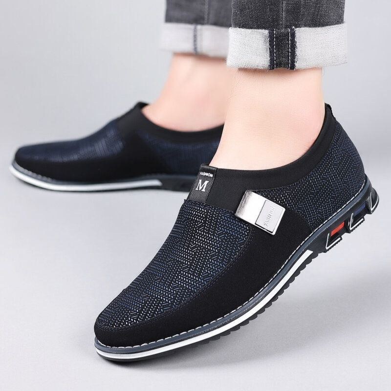 Herre Åndbar Skridsikker Behagelig Blød Bund Slip On Casual Business Loafers Sko