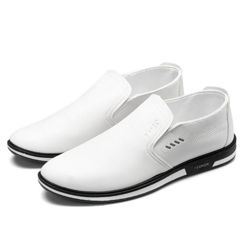 Herre Åndbar Slip On Pu Læder Loafers Casual Business Sko