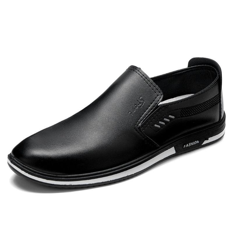 Herre Åndbar Slip On Pu Læder Loafers Casual Business Sko