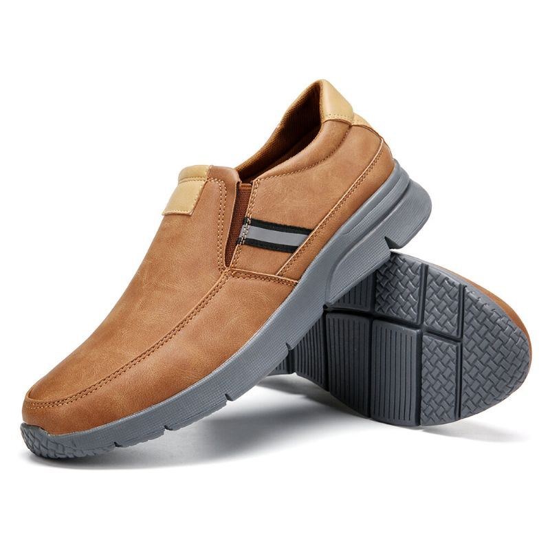 Herre Behagelige Mikrofiber Læder Slip-on Business Casual Sko