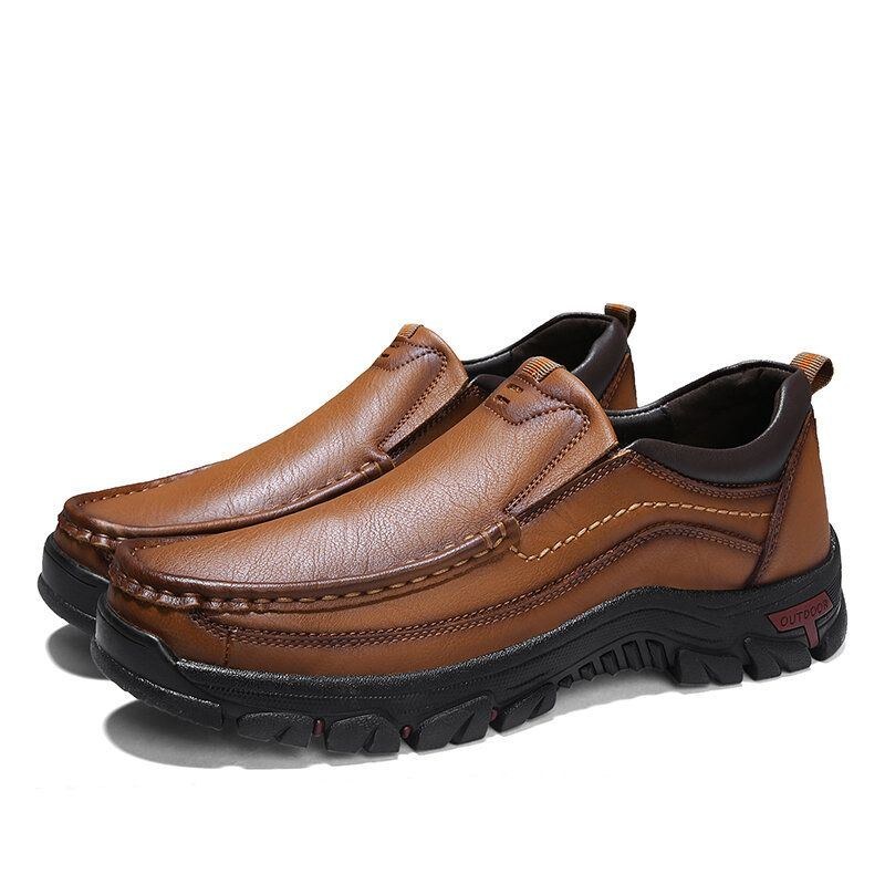 Herre Blød Koskind Skridsikker Sål Daily Business Casual Loafers