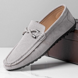 Herre Bløde Såler Kørelærred Slip On Casual Loafers Sko