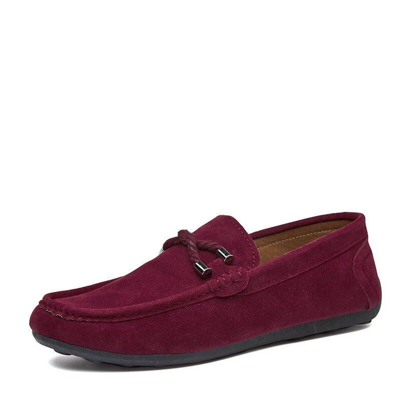 Herre Bløde Såler Kørelærred Slip On Casual Loafers Sko