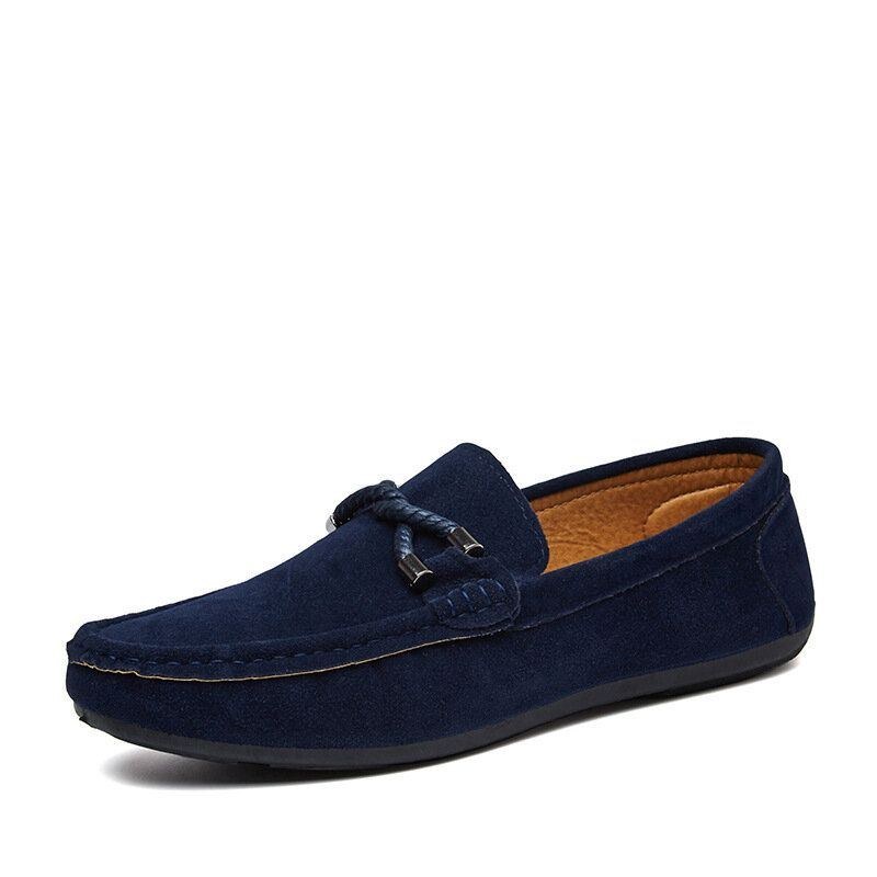 Herre Bløde Såler Kørelærred Slip On Casual Loafers Sko