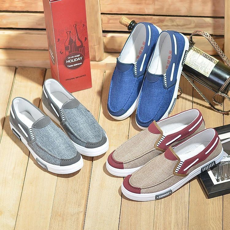 Herre Canvas Casual Bløde Comfy Daily Business Loafers