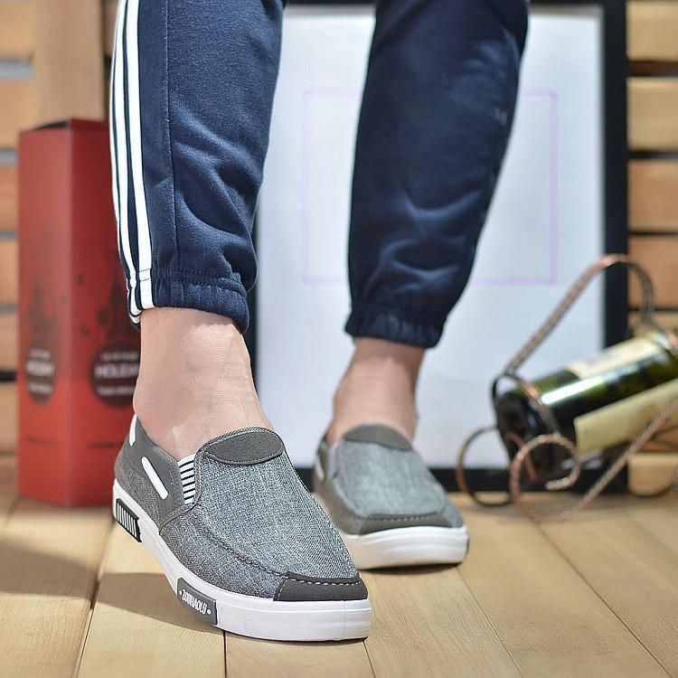 Herre Canvas Casual Bløde Comfy Daily Business Loafers