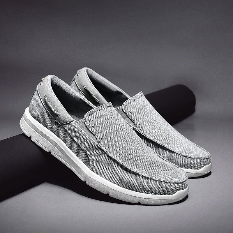 Herre Canvas Letvægts Slip On Casual Sko