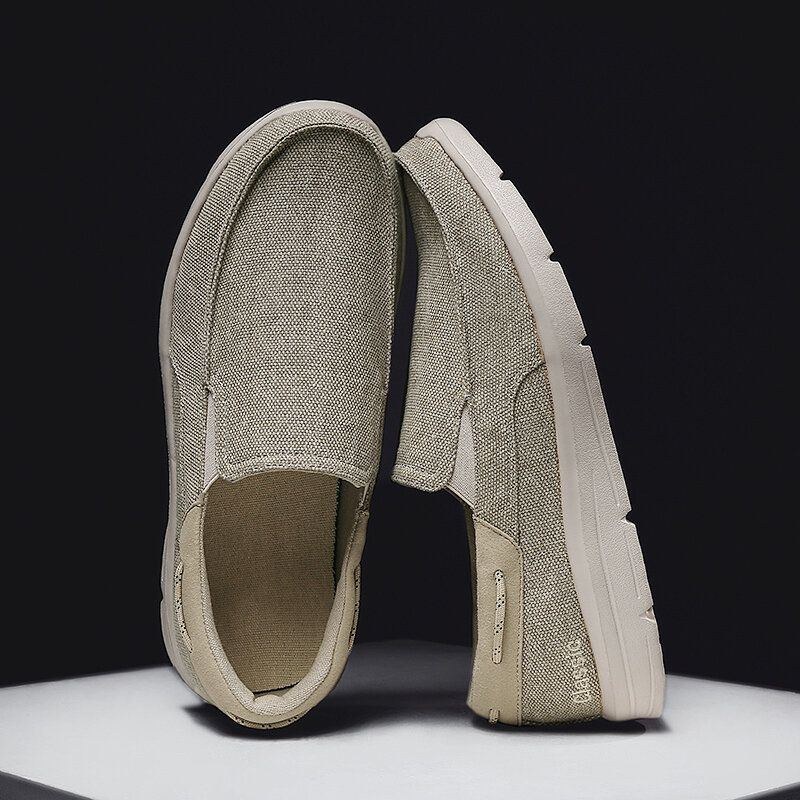 Herre Canvas Letvægts Slip On Casual Sko