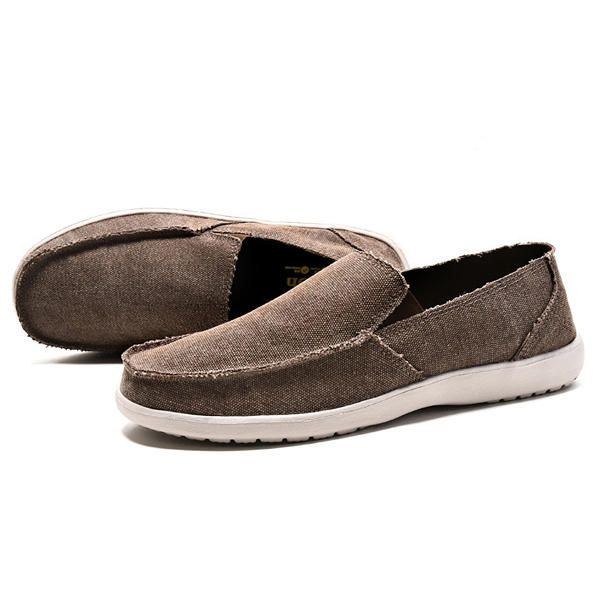 Herre Fritid Flade Sko Slip On Casual Sko Soft Sole Sneakers