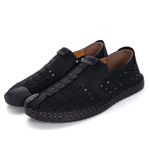 Herre Håndsyning Hule Slip On Casual Flats