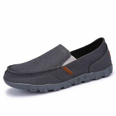 Herre Kører Canvas Loafers Åndbare Casual Flats Kørebådsko Slip On