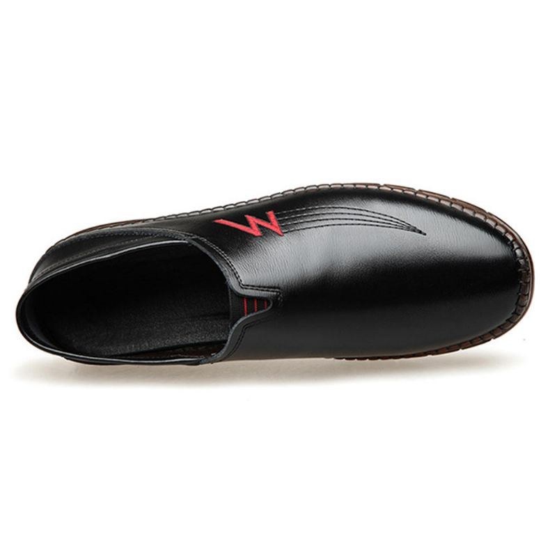 Herre Koskinds Lædersøm Bløde Slip On Casual Loafers