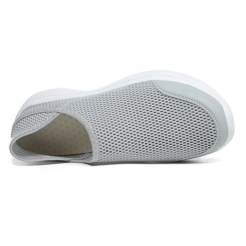 Herre Mesh Åndbar Blød Sål Komfortabel To Måder Slip On Casual Walking Sko