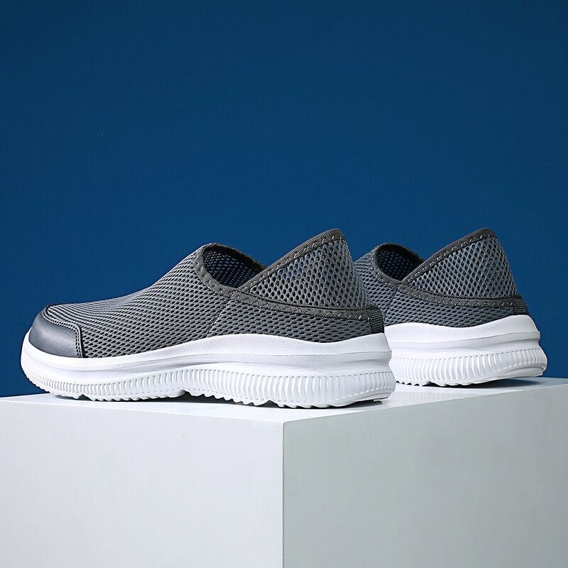 Herre Mesh Åndbar Blød Sål Komfortabel To Måder Slip On Casual Walking Sko