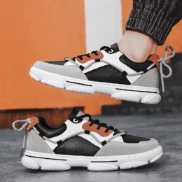 Herre Mesh Åndbar Snørebånd Skridsikker Comfy Chunky Sneakers