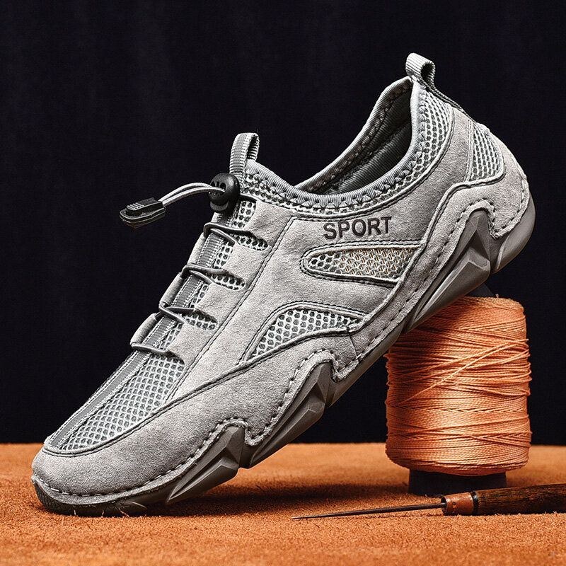 Herre Mesh Sneakers Åndbar Skridsikre Bløde Sports Casual Sko