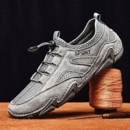 Herre Mesh Sneakers Åndbar Skridsikre Bløde Sports Casual Sko