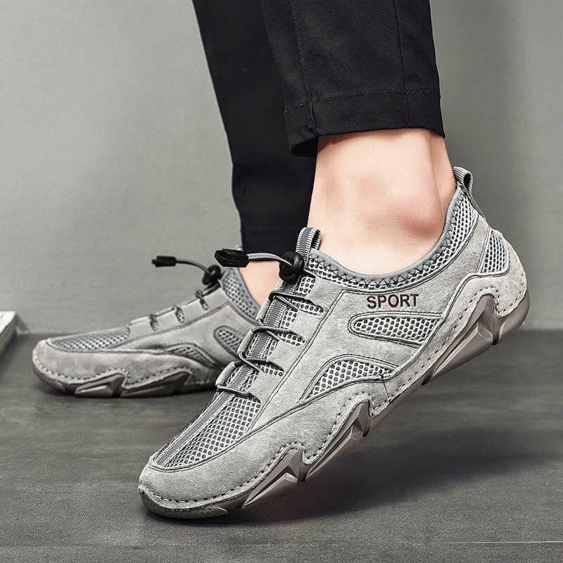 Herre Mesh Sneakers Åndbar Skridsikre Bløde Sports Casual Sko