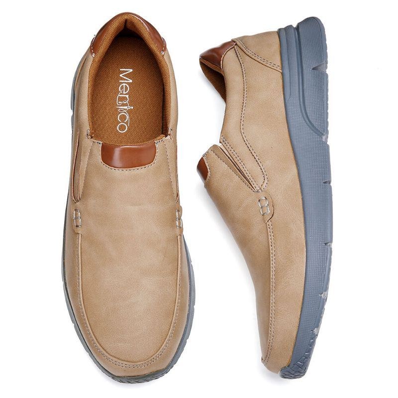 Herre Microfiber Læder Behagelige Slip-on Business Casual Sko