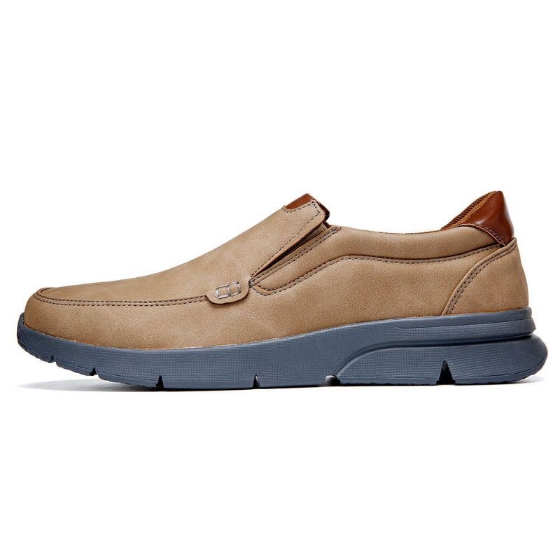 Herre Microfiber Læder Behagelige Slip-on Business Casual Sko