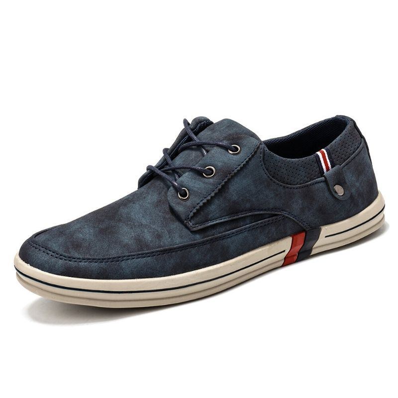 Herre Microfiber Læder Blød Walking Sole Casual Loafers