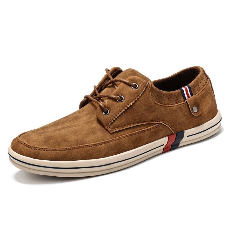 Herre Microfiber Læder Blød Walking Sole Casual Loafers