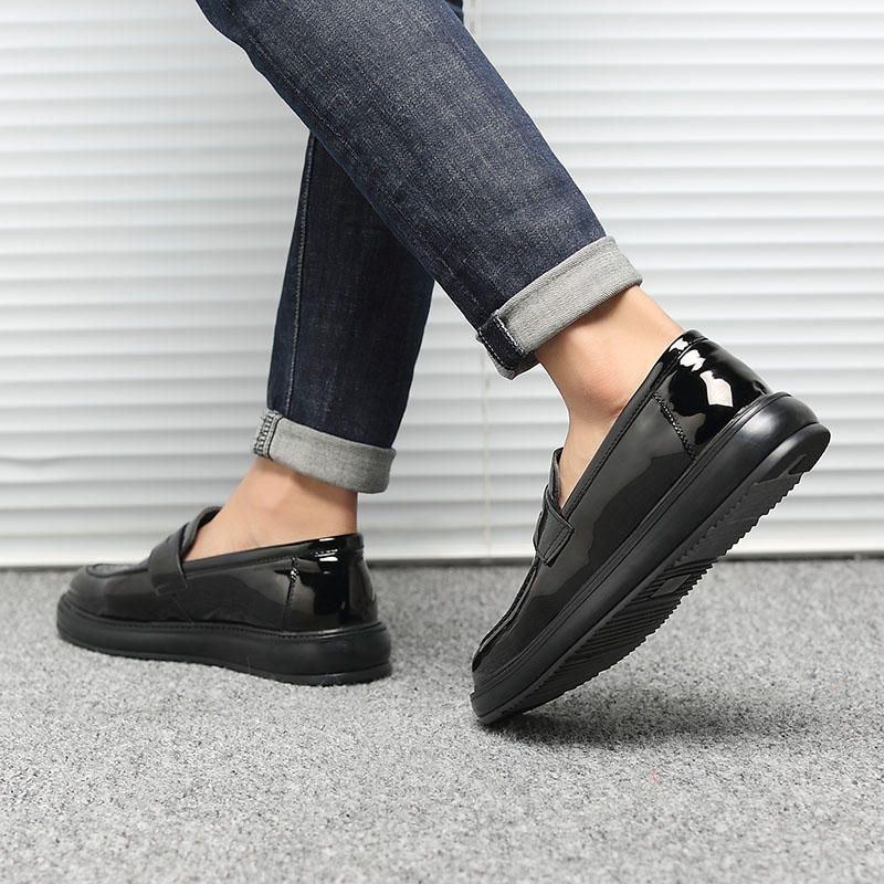 Herre Microfiber Læder Slip On Flats