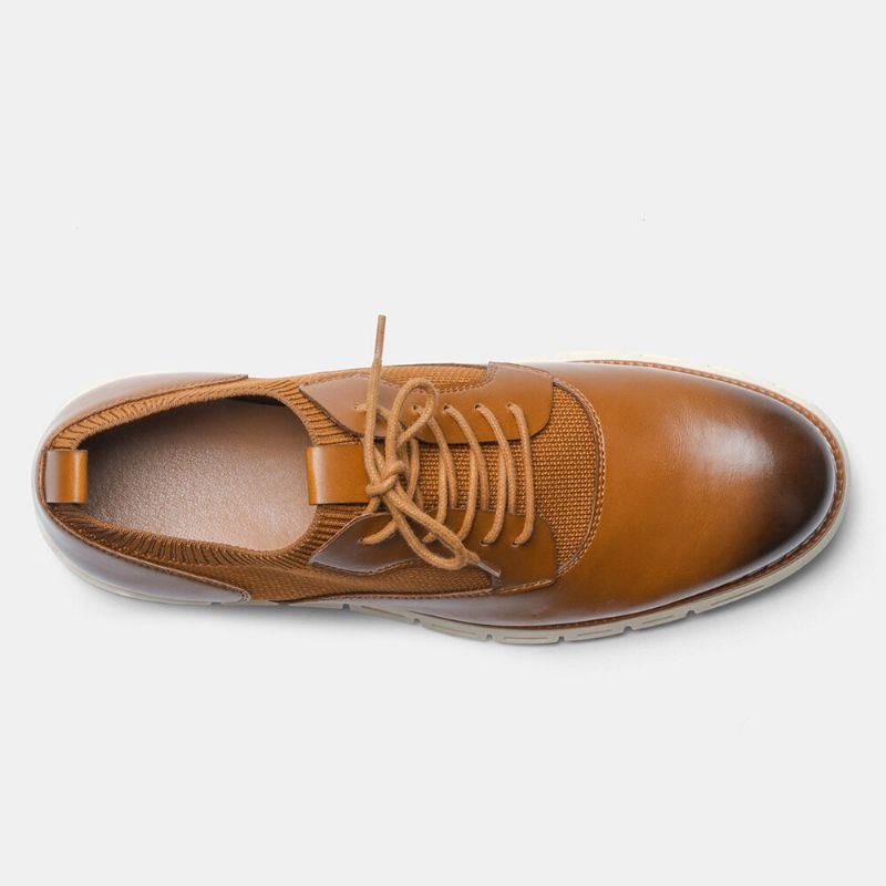 Herre Mikrofiber Åndbart Stof Splejsning Blød Sål Spidstå Business Casual Oxfords Sko