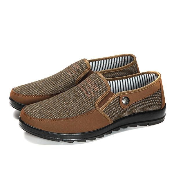 Herre Slip On Soft Casual Ruskind Sko Flade Outdoor Loafers