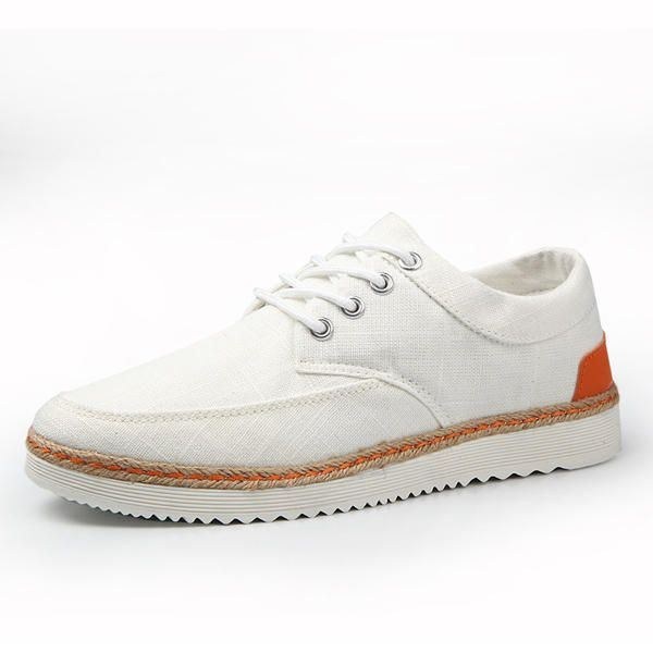 Herre Sneakers Canvas Causal Outdoor Sport Flade Komfortable Oxfords Sko