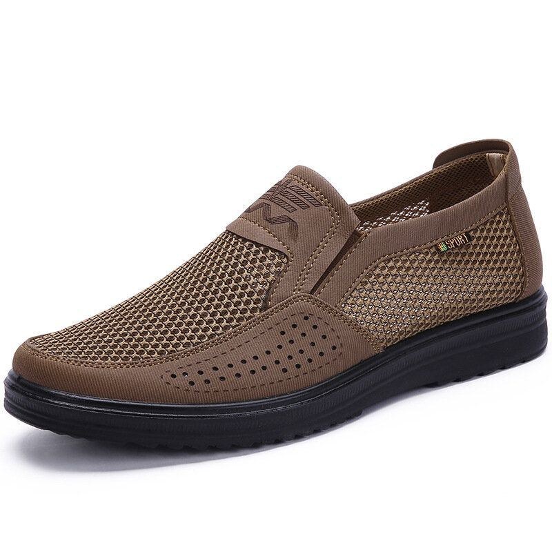 Herre Stof Mesh Komfortabel Åndbar Slip On Casual Flats