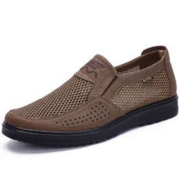 Herre Stof Mesh Komfortabel Åndbar Slip On Casual Flats