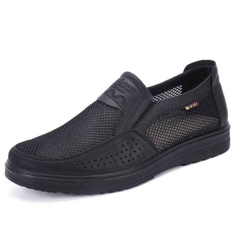 Herre Stof Mesh Komfortabel Åndbar Slip On Casual Flats