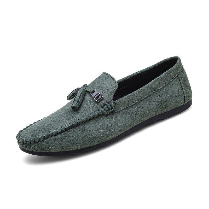 Herre Tassel Decor Comfy Syntetisk Ruskind Slip-on Casual Loafers