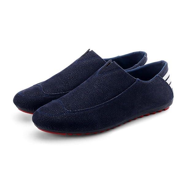 Herresko Flats Komfortabel Blød Åndbar Afslappet Udendørs Slip On Flats Loafers Sko