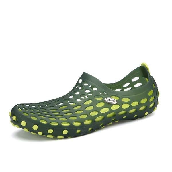 Nye Mænd Sommer Casual Udendørs Flade Åndbar Blød Komfortabel Slip On Water Sko