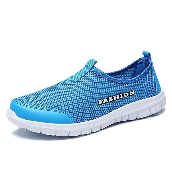 Herre Åndbar Mesh Slip On Casual Sneakers